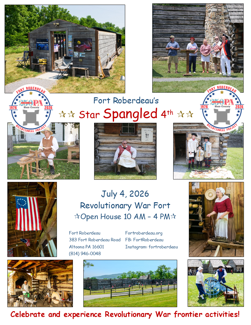 Fort Roberdeau 7-4-2026 flyer
