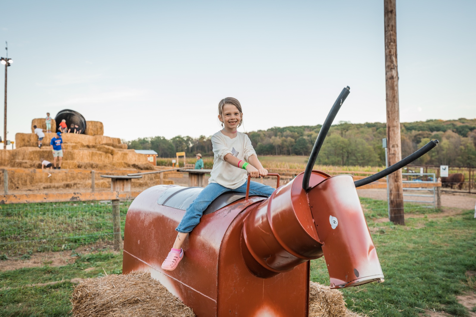 Family fun at Mitchell Farms in autumn
